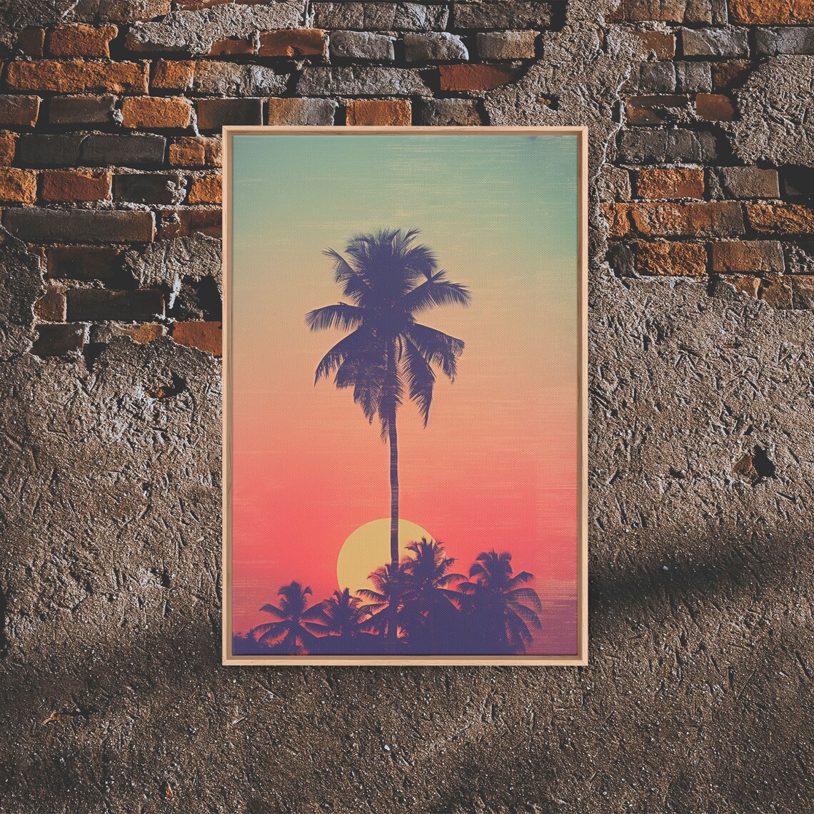 Palm Tree Tropical Minimalist Art Print, Dorm Decor - Image 3