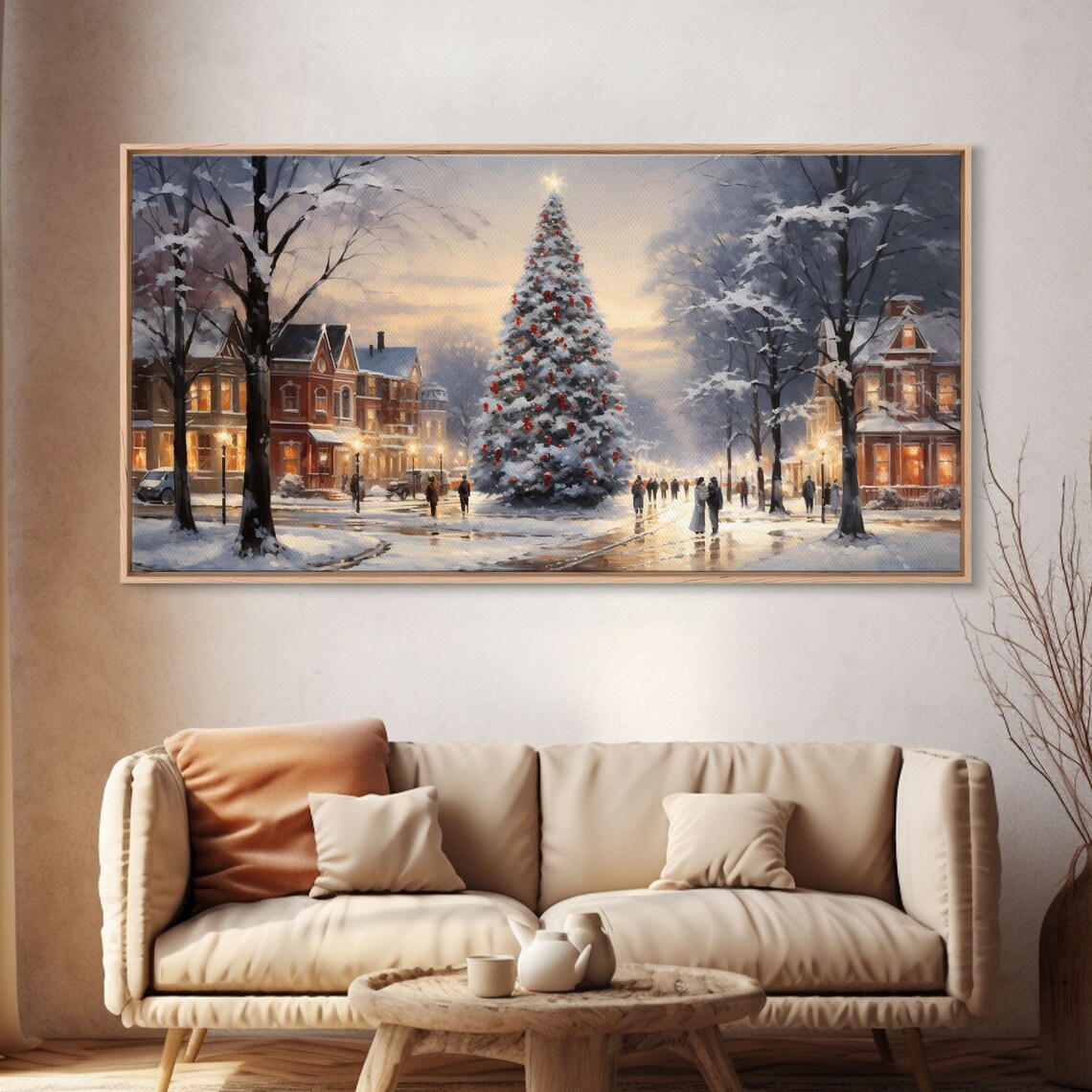Christmas Winter Wonderland Art Print, Living Room Decor - Image 4