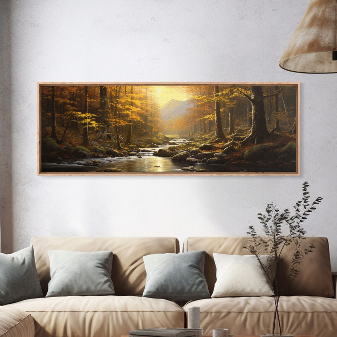Forest In Fall, Panoramic Fall Decor Art Print - Image 4