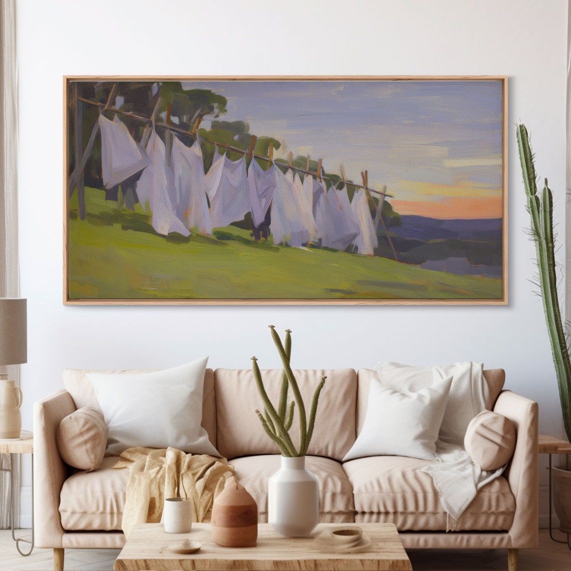 Laundry Wall Art Farmhouse Laundry Wall Decor Laundry Room Art Panoramic Wall Decor Print Wall Art Framed Art - Image 3