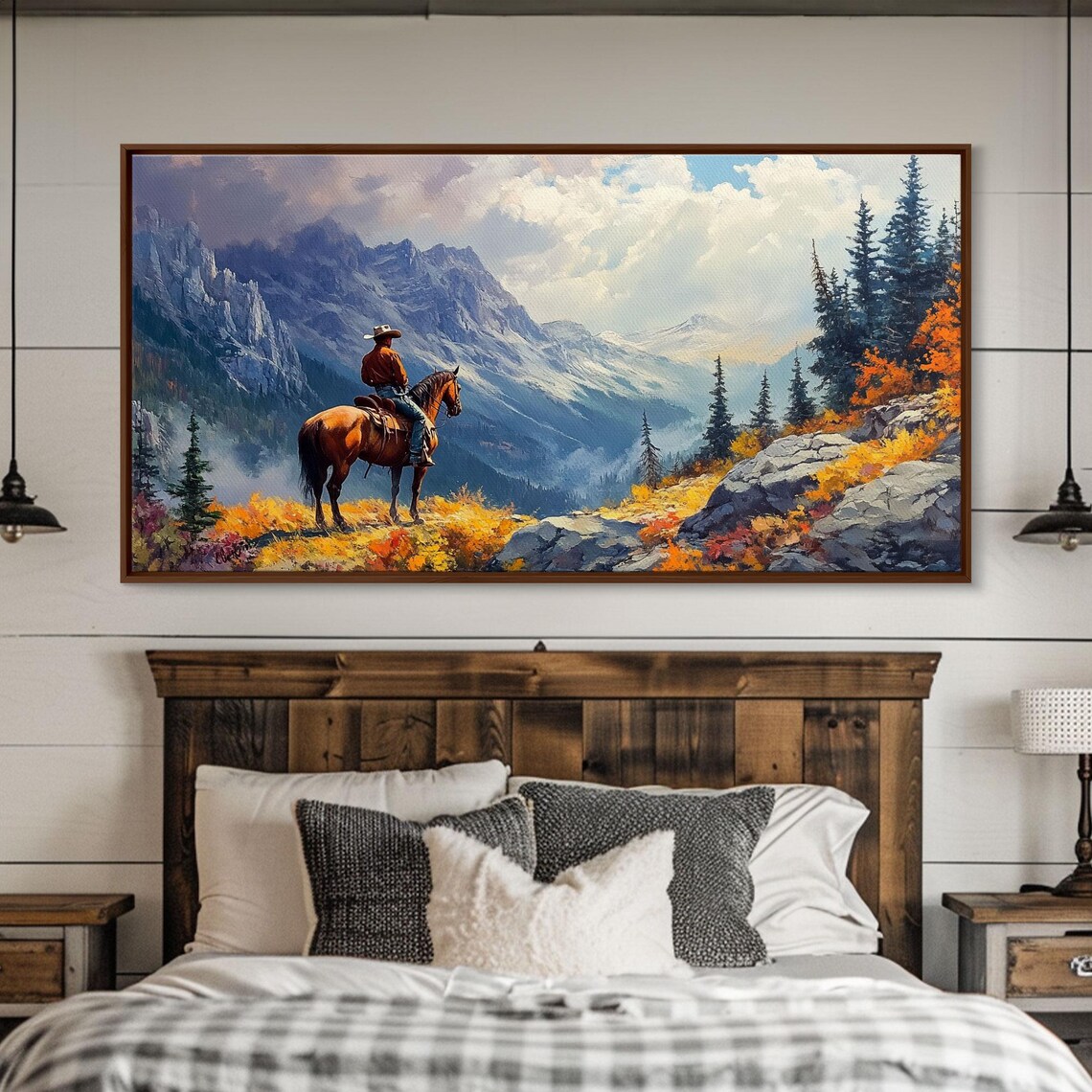 Forlorn Cowboy in the Virginia Mountains Art Print - Image 2