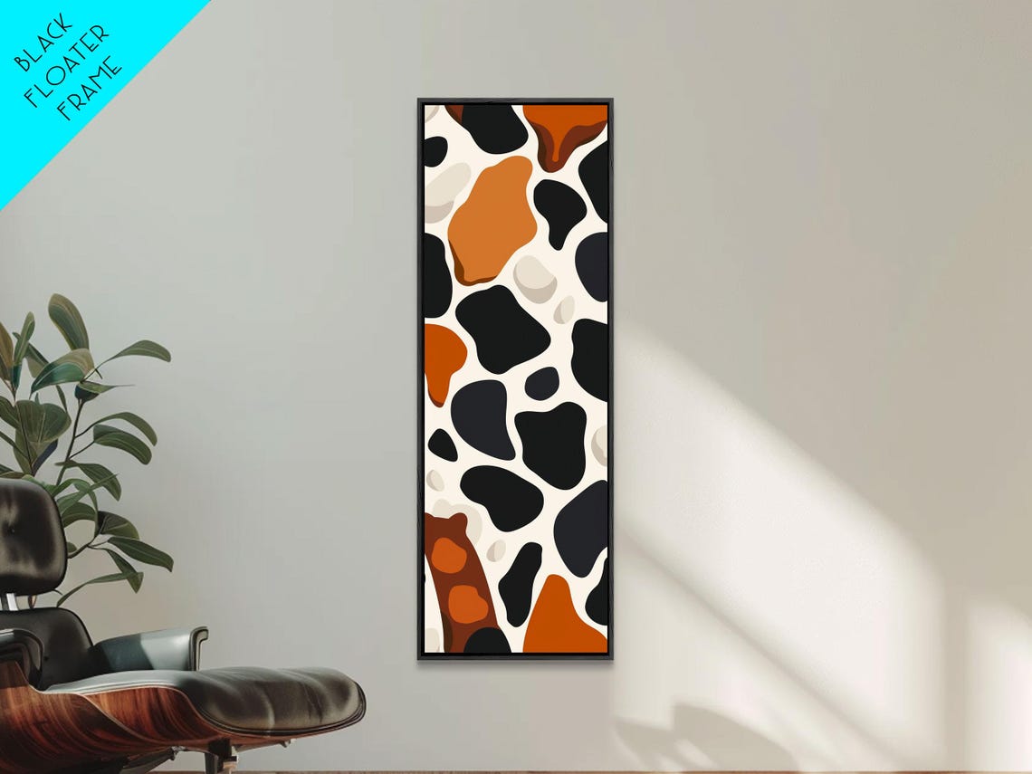 Abstract Stone Pebble Pattern Neutral Tones Modern Art Print - Image 2