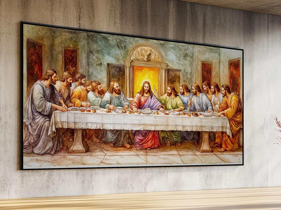 The Last Supper Reimagined, Christian Art Print - Image 2