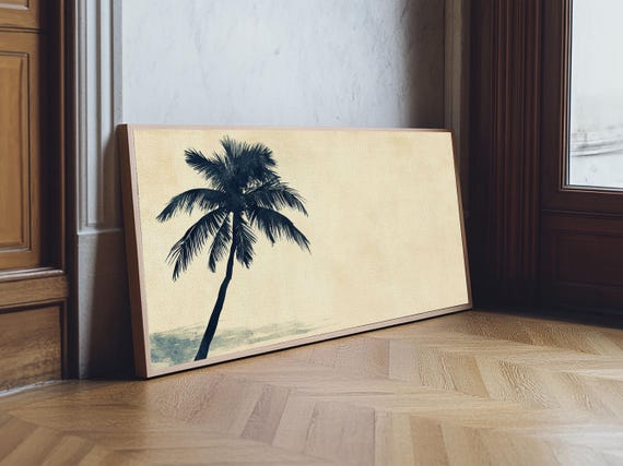 Vacation Home Wall Art Watercolor Painting Print Of A Palm Tree Coastal Wall Art Palm Tree Decor Palm Tree Wall Art Nautical Wall Art