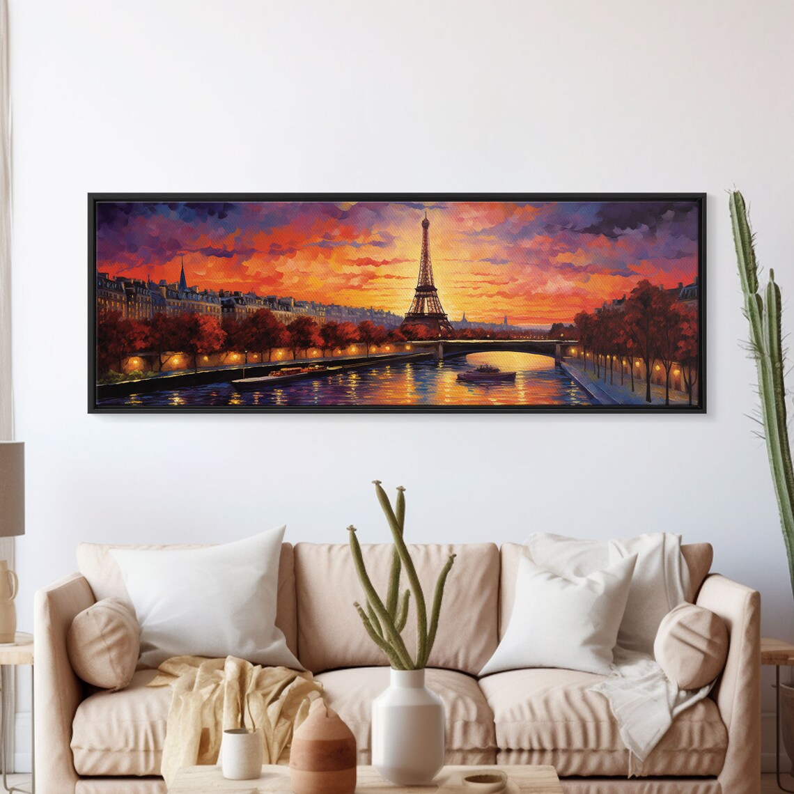 Van Gogh-Inspired Eiffel Tower Art Print, Paris