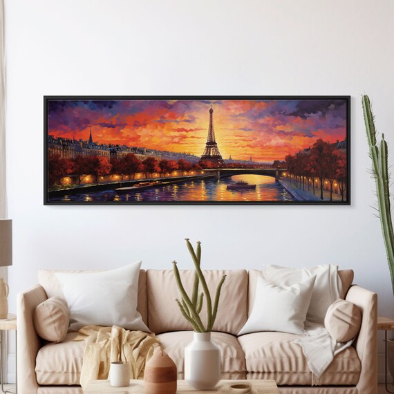 Van Gogh-Inspired Eiffel Tower Art Print, Paris