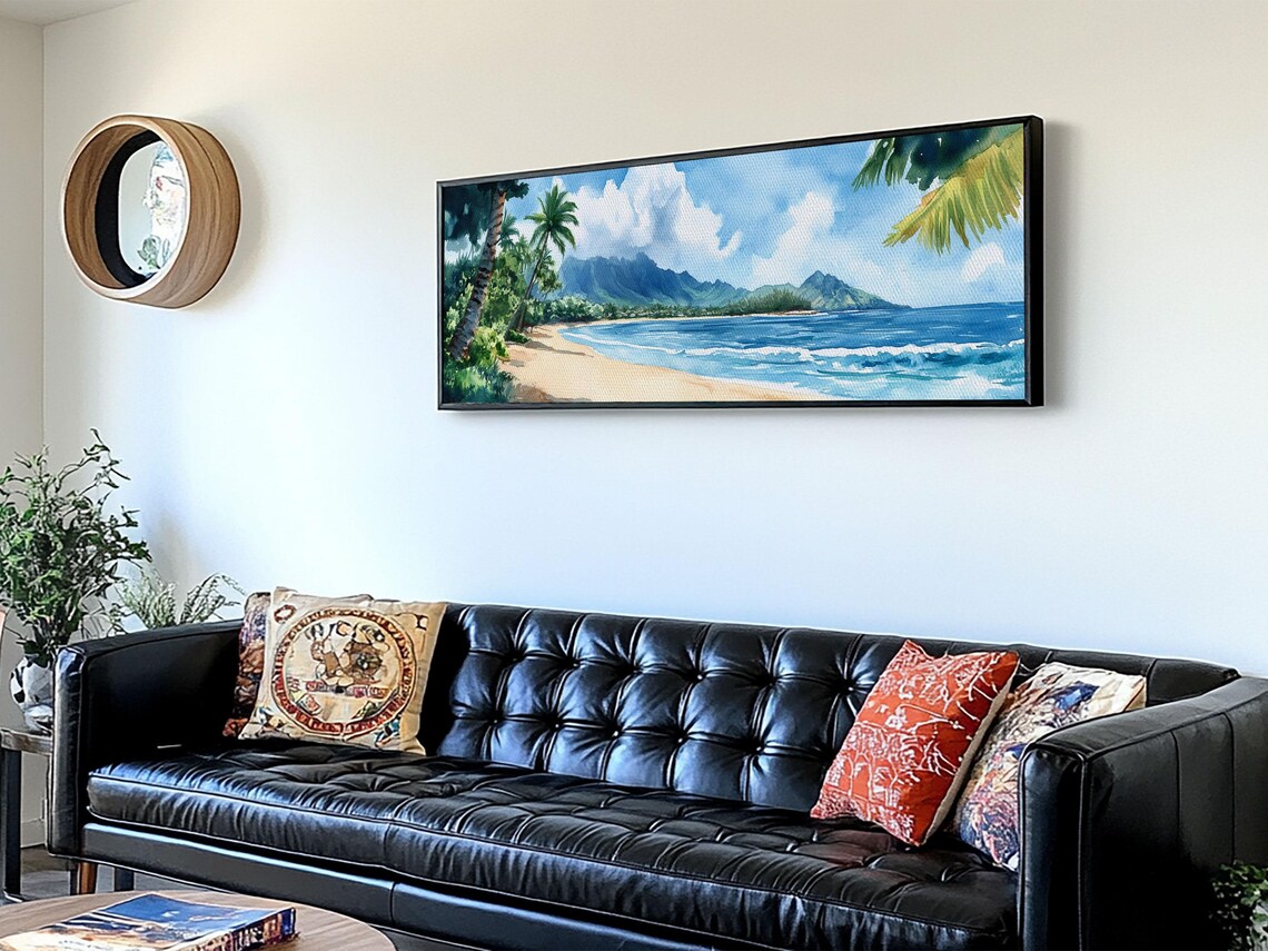 Hawaii Coastal Landscape Art Print, Ocean View - Image 2