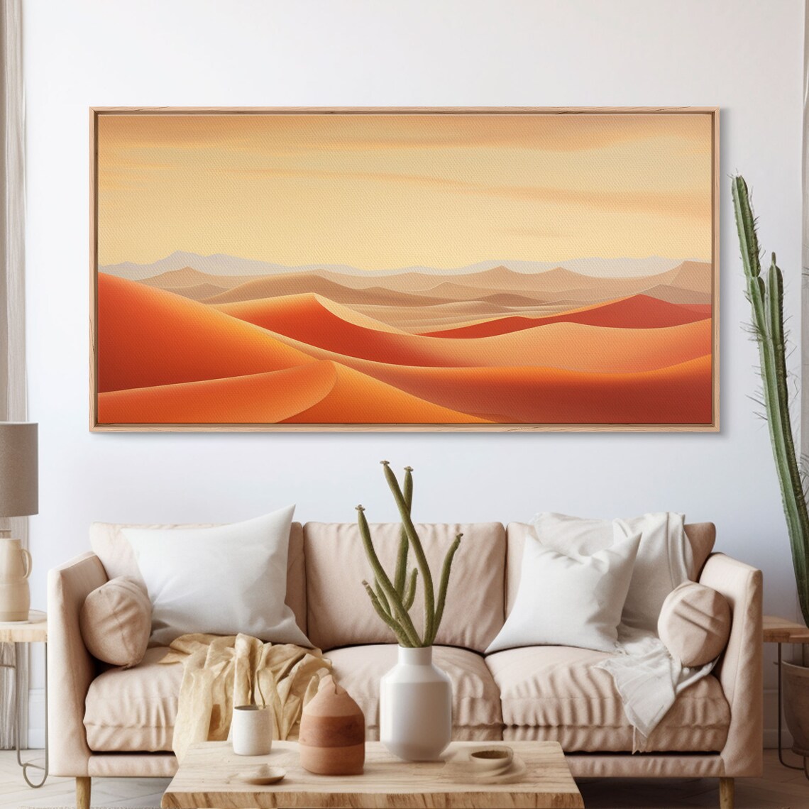 Desert Sand Dune Landscape Panoramic Travel Art Print - Image 3