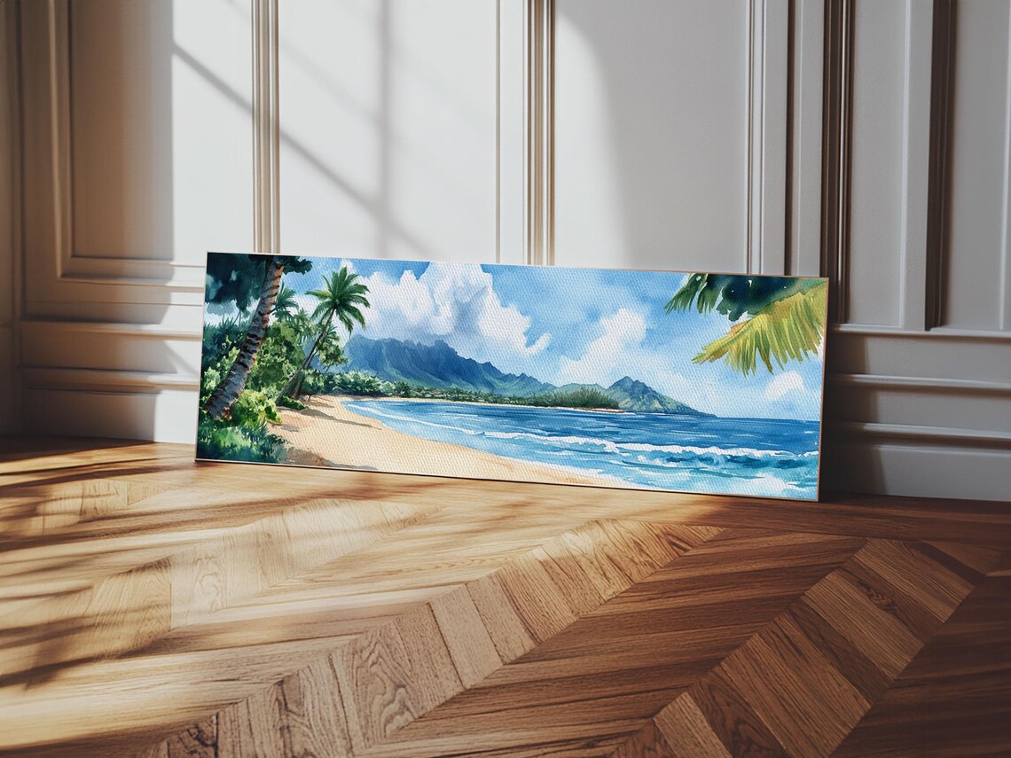 Hawaii Coastal Landscape Art Print, Ocean View - Image 3
