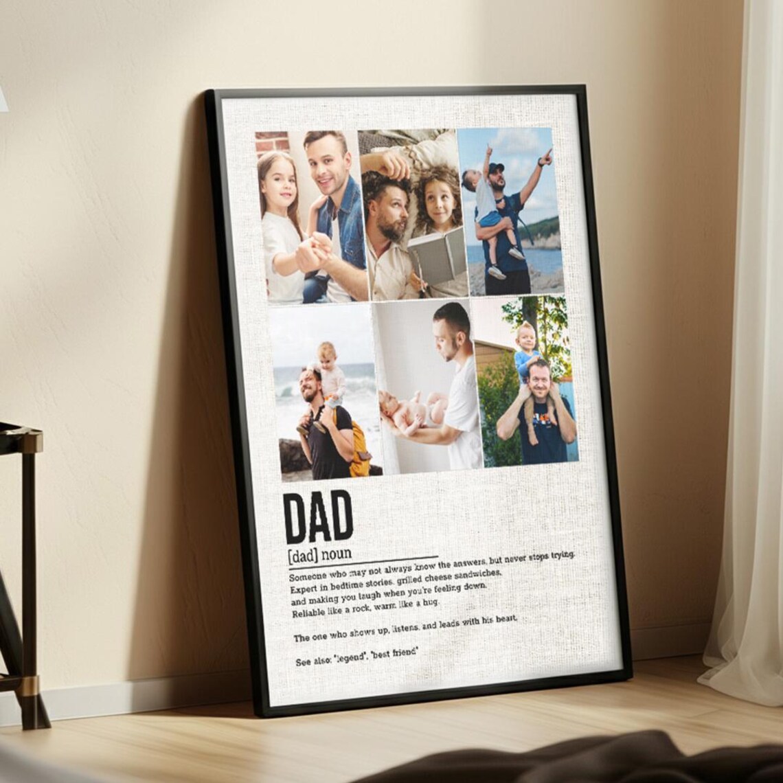 Dad Definition Personalized Photo Gift