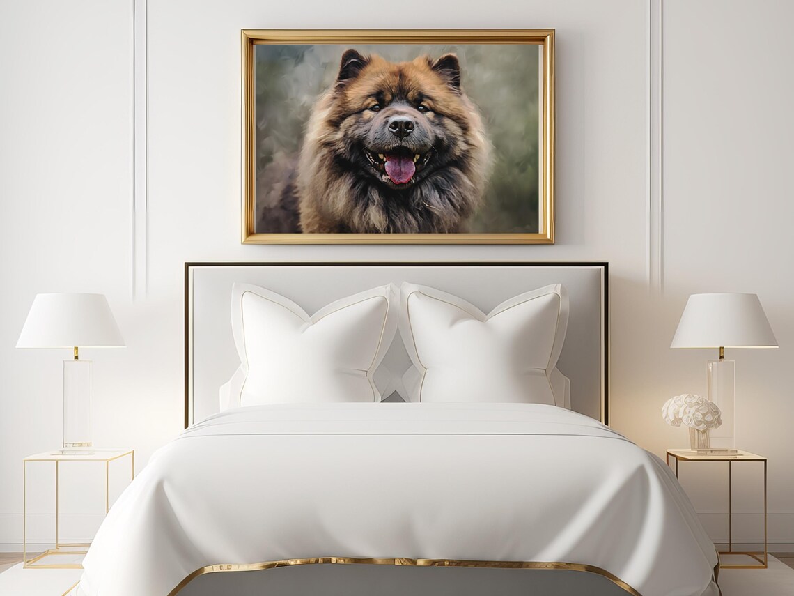 Chow Chow Dog Painting, Vintage Farmhouse Style - Image 2
