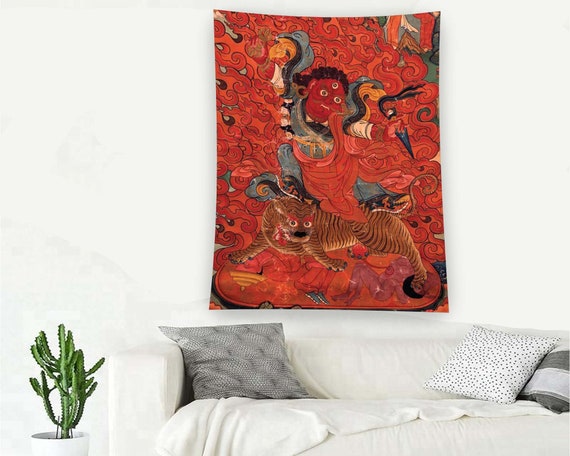 Abstract Wall Ethnic Tapestry Red Tapestry Horror Tapestry Gothic Tapestry Minimalist Tapestry Modern Tapestry Tapestry Bedroom