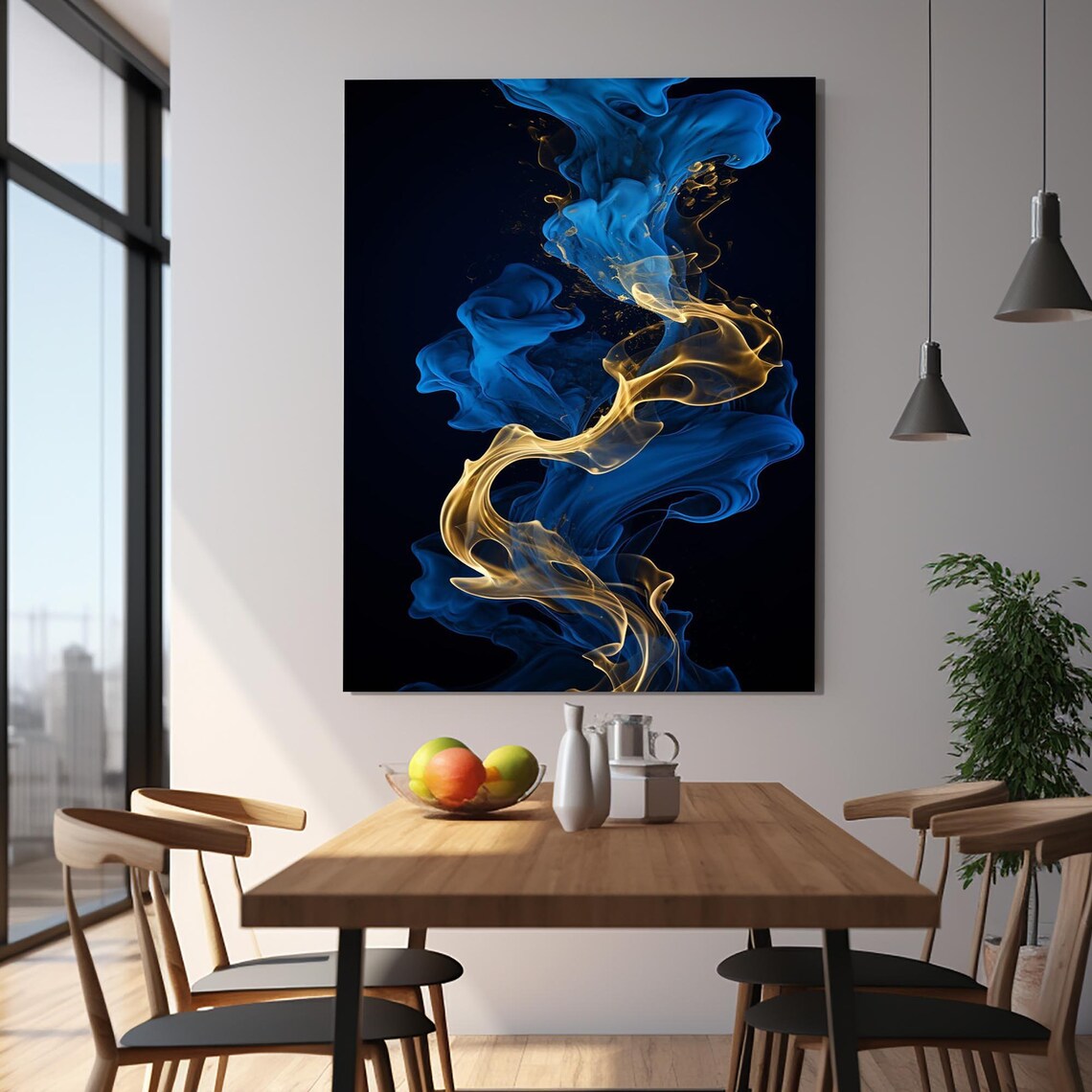 Abstract Women Office Mosaic Wall Art Poster Print - Image 2