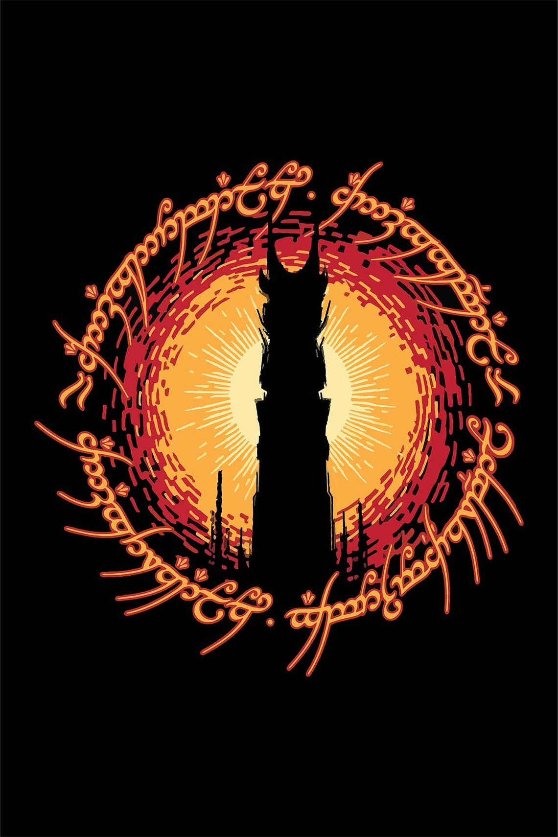 Lord Of The Rings Barad Dur Eye Of Sauron Dark Tower Fantasy Poster - Image 3