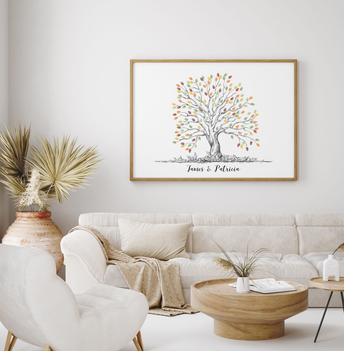 Fingerprint Tree Guest Book Wedding Ink Print - Image 3