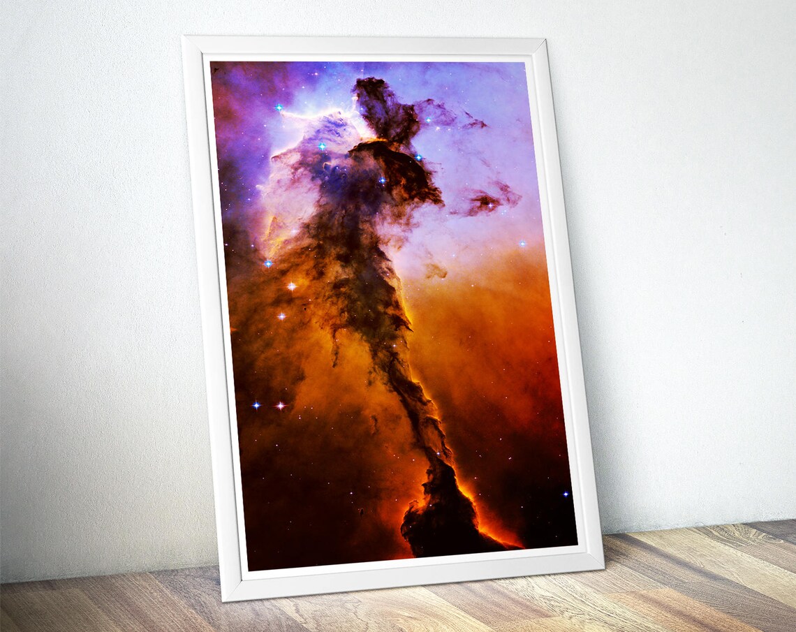 Hubble Telescope Eagle Gas Nebula Poster Print - Image 4