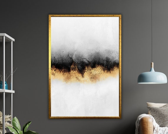 Abstract Sky Art Print Ready To Hang Framed Wall Decor Modern Artwork