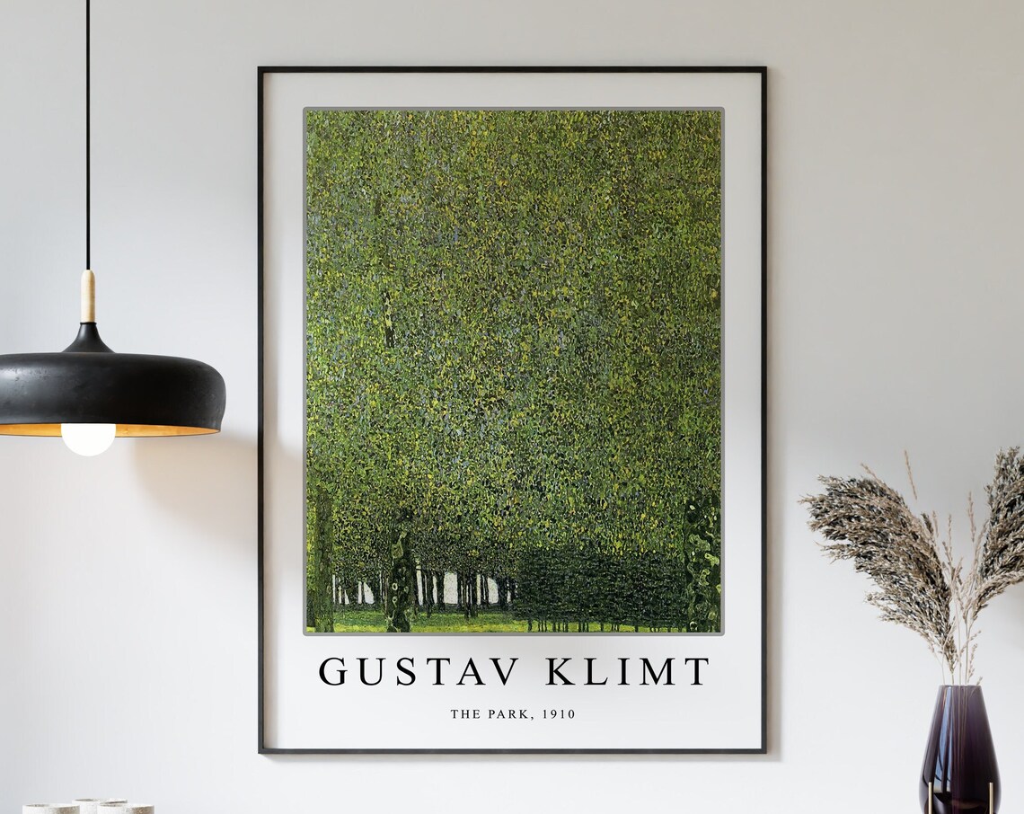 Gustav Klimt The Park Art Print, Floral Art Nouveau - Image 3