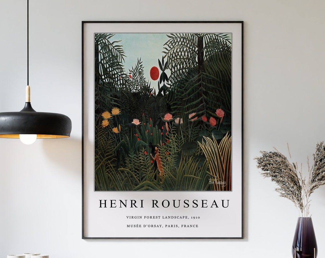 Henri Rousseau Virgin Forest Landscape 1910 Jungle Gallery Poster - Image 3