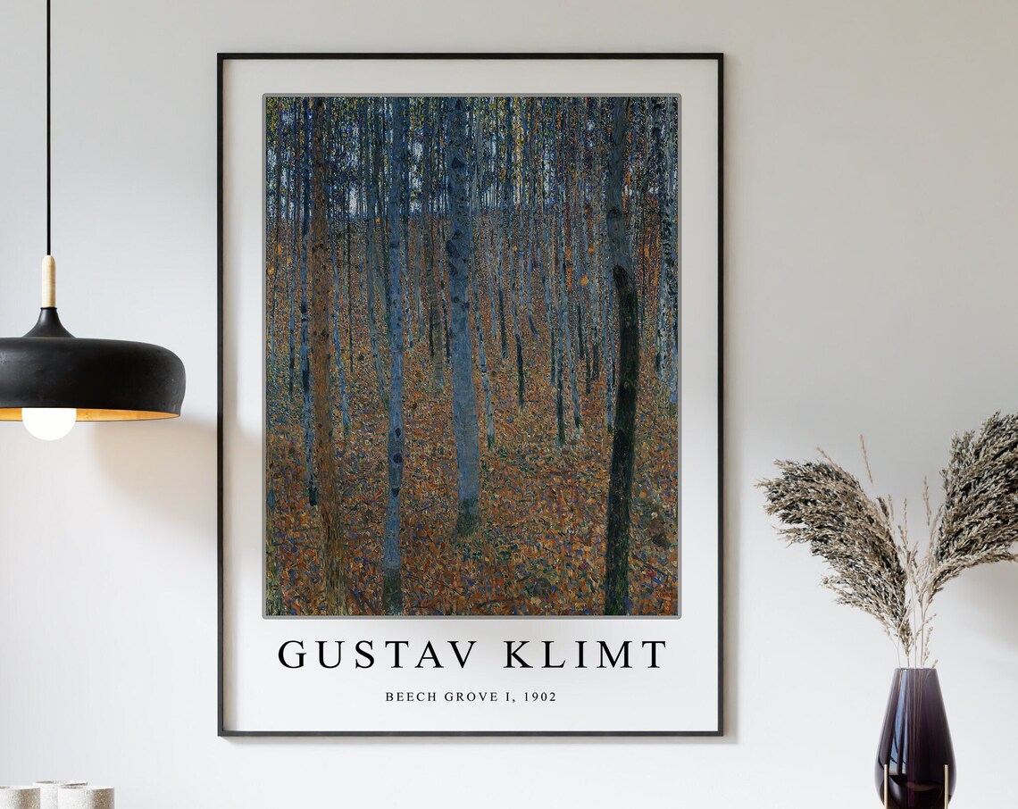 Gustav Klimt Beech Grove I Art Nouveau Print - Image 3