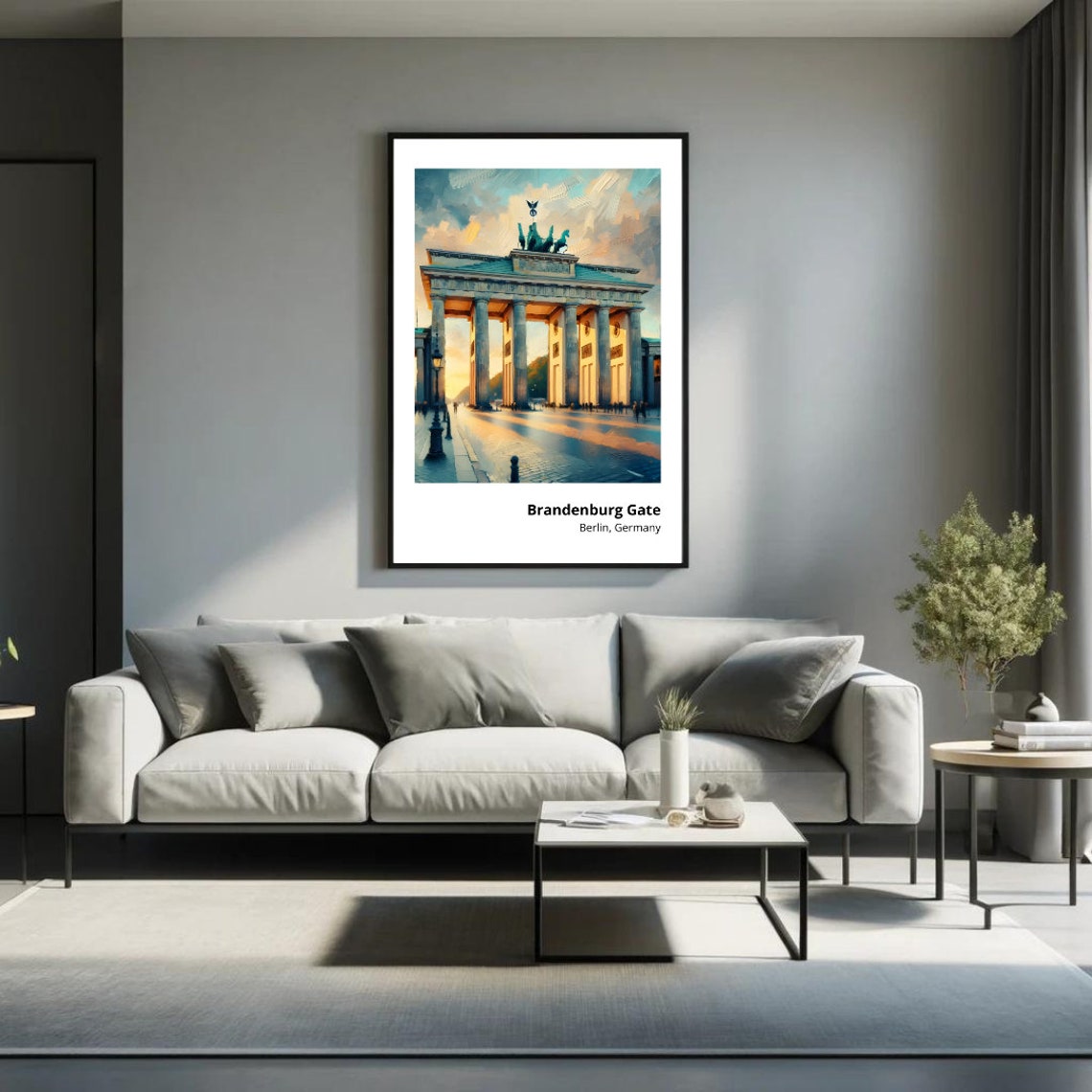Brandenburg Gate Berlin Germany Golden Hour Evening Historic Poster - Image 5