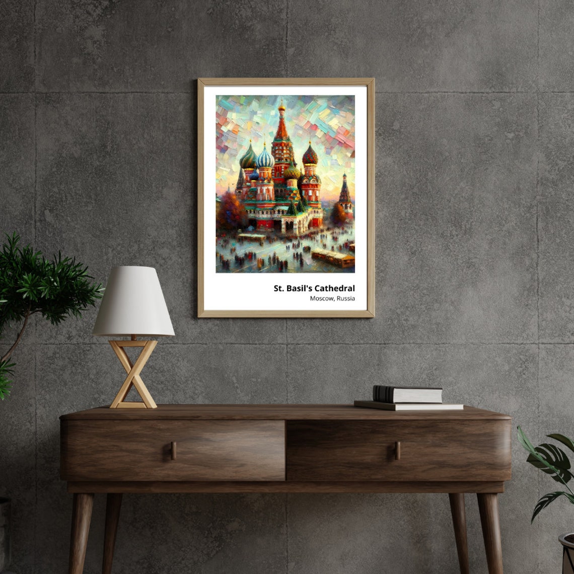 St Basils Cathedral Moscow Colorful Onion Domes Historic Poster - Image 5