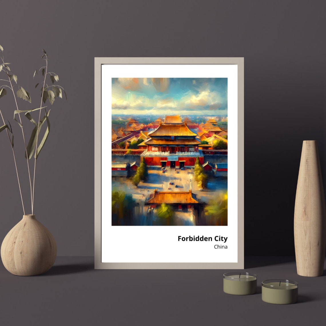 Forbidden City Beijing Golden Roofs Imperial Palace View Poster - Image 3
