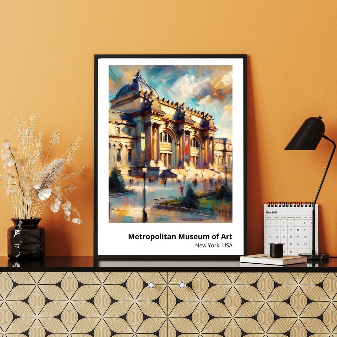 Metropolitan Museum Of Art Print Stunning Painting Of Iconic Nyc Landmark Historic Wall Decor Majestic New York Architecture Art - Image 4