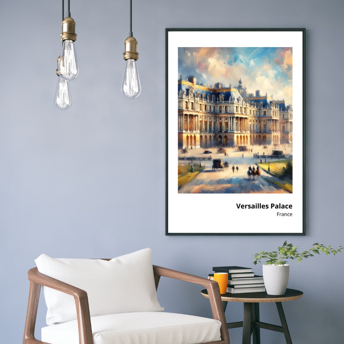 Versailles Palace Art Print Stunning Painting Of French Royalty Vibrant And Elegant Wall Decor Majestic French Architecture Art - Image 4