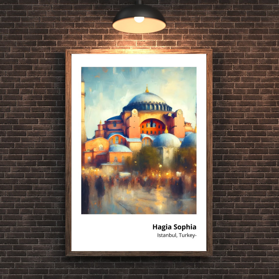 Hagia Sophia Istanbul Grand Dome Historic Architecture Poster