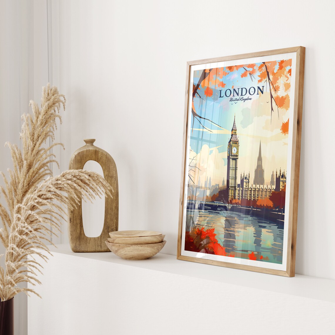 Big Ben London Travel Poster, England Wall Art Print - Image 2