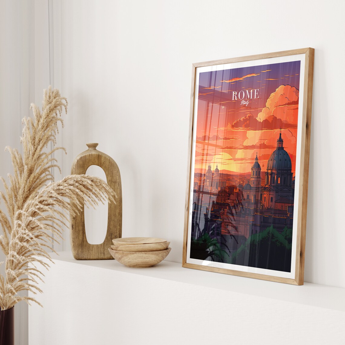 Rome Vintage Travel Poster, Italy Wall Art Print - Image 2