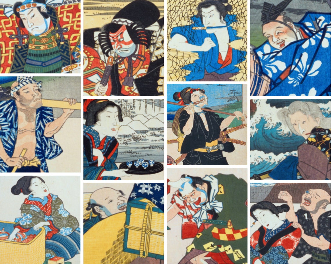 Utagawa Hiroshige Two Brushes Tokaido 55 Piece Collection Poster - Image 4