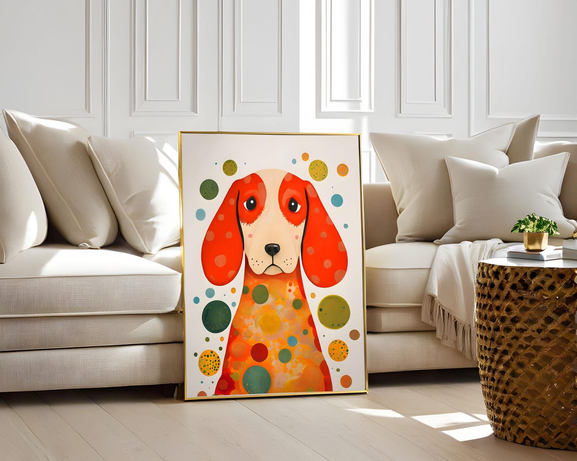 Yayoi Kusama Cosmic Nature Polka Dot Dog Tokyo 2021 Art Poster - Image 5