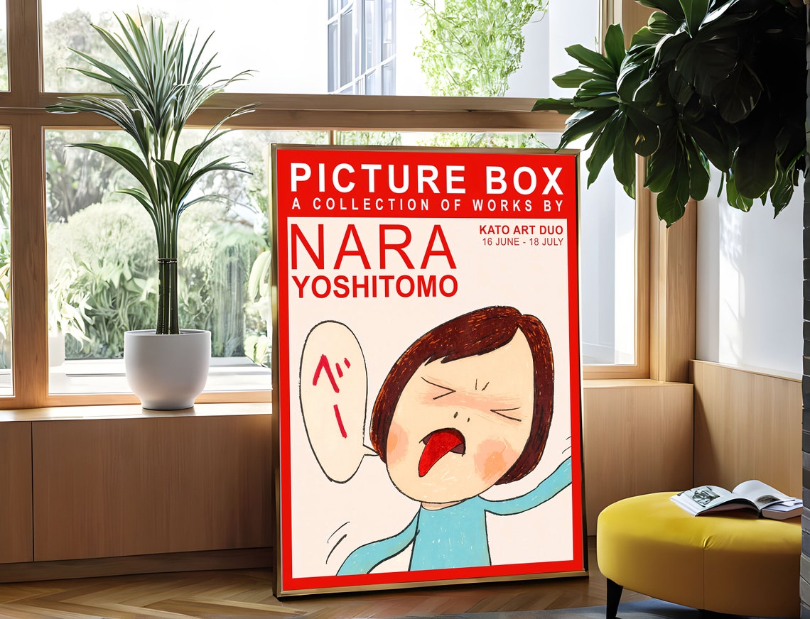Nara Yoshitomo Picture Box Collection Works Exhibition Art Poster - Image 5