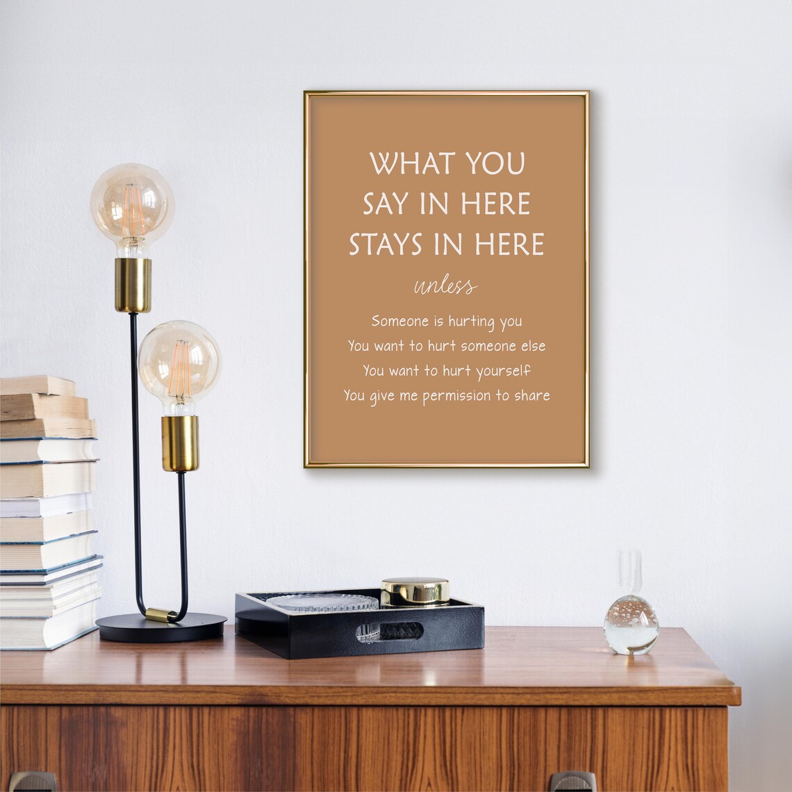 What You Say In Here Stays In Here Confidentiality Sign Poster - Image 2