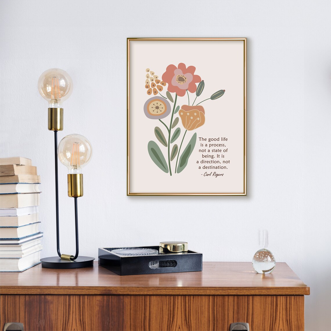 Carl Rogers Quote Art Print, Therapy Office Decor - Image 3
