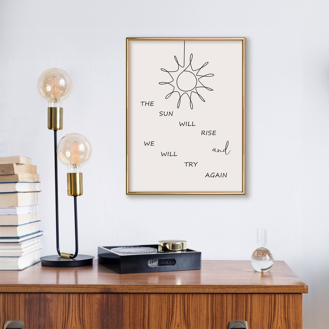 The Sun Will Rise Quote Art Print, Therapy Office Decor - Image 3