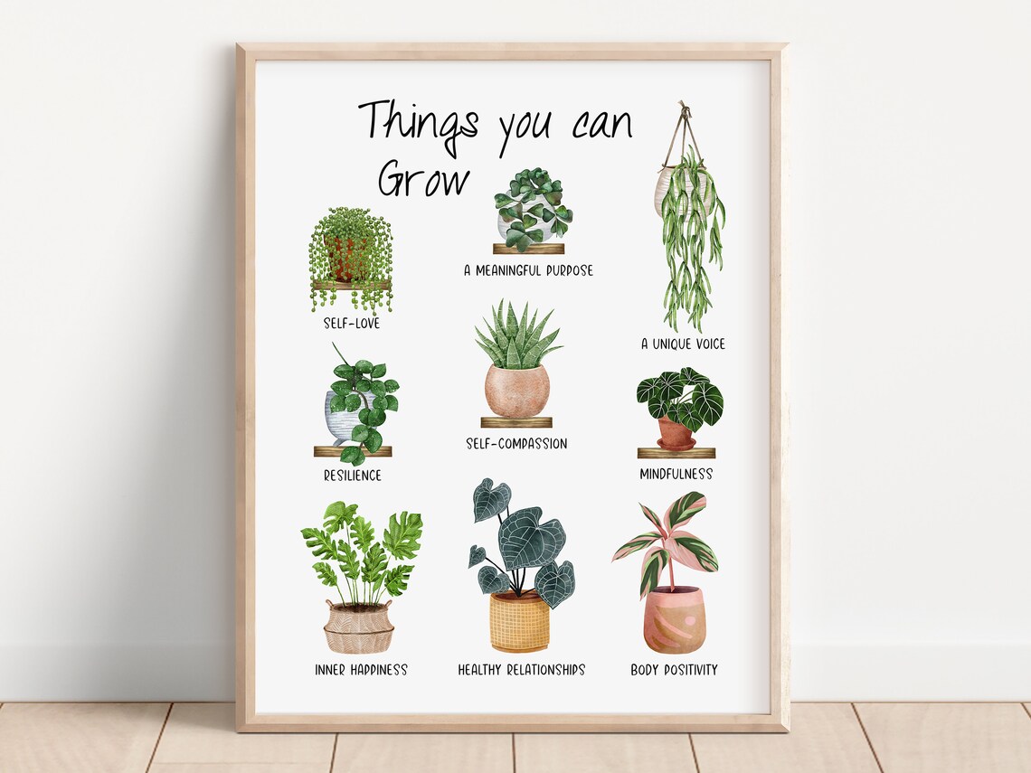 Growth Mindset Mental Health Therapy Office Art Print - Image 2
