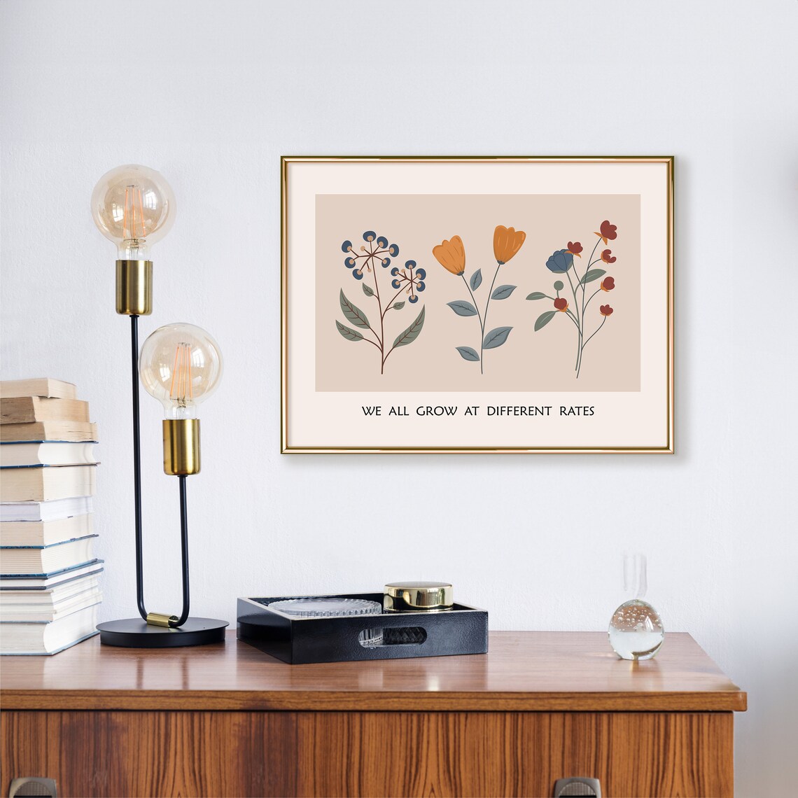 We All Grow At Different Rates Therapy Office Art Print - Image 2