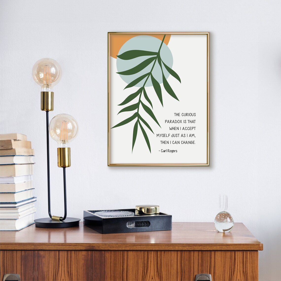 Carl Rogers Paradox Quote Poster, Psychology Wall Art - Image 3