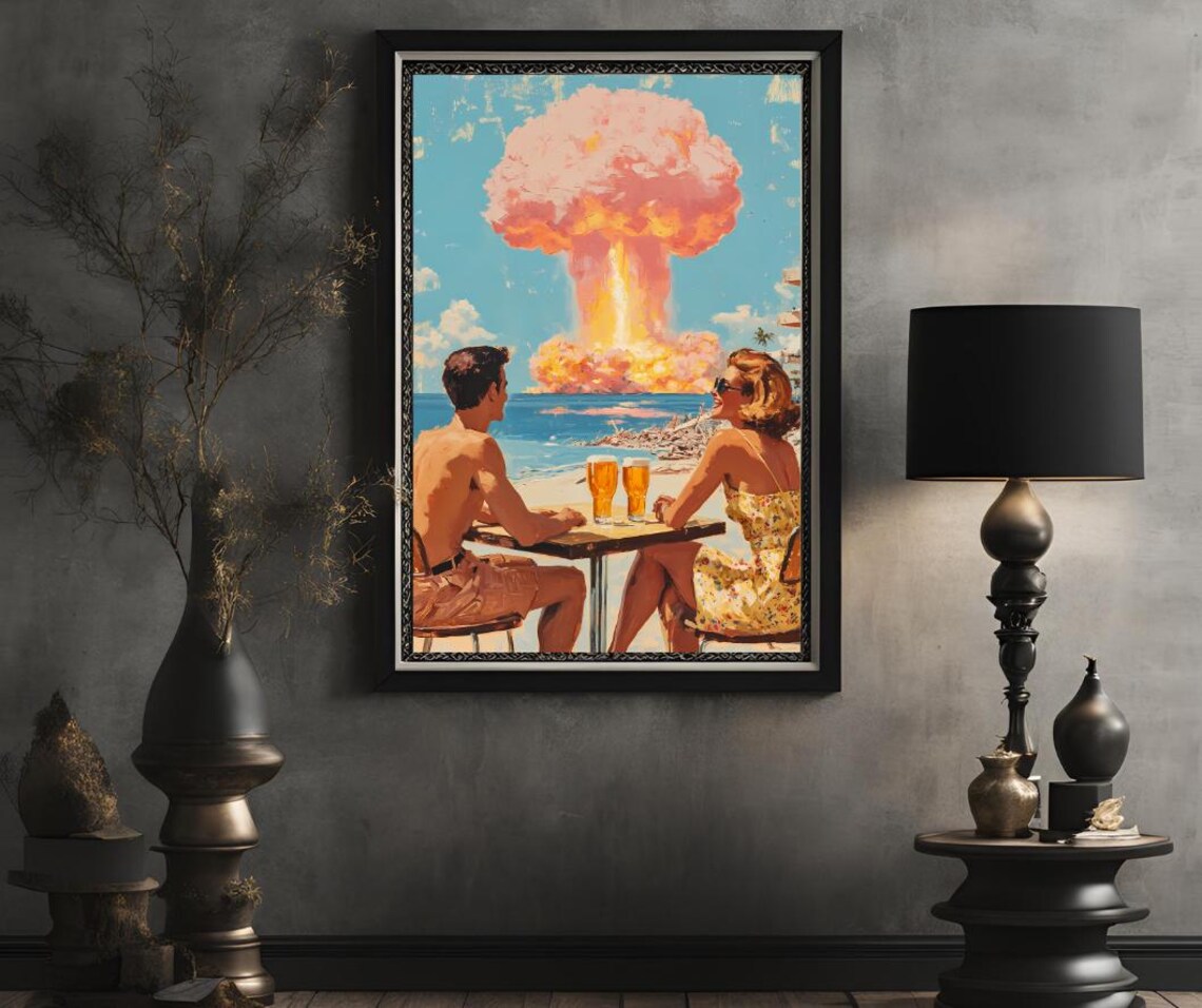 Retro Surreal Art Print, Indie Room Decor Poster - Image 2