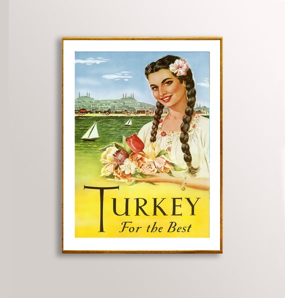 Turkey For The Best Vintage Travel Poster Poster Paper Print Gift Idea Wall Decor