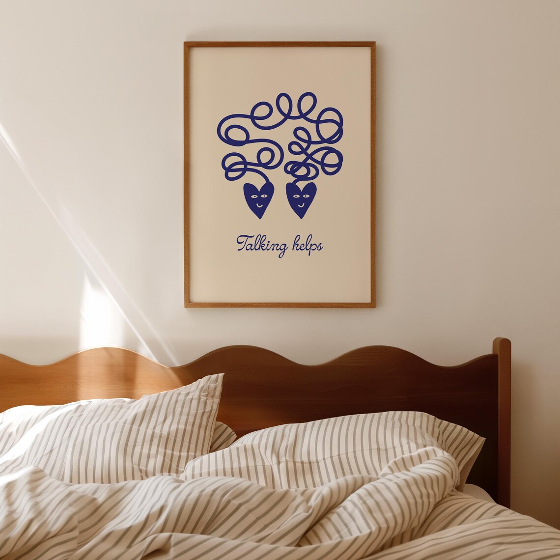 Talking Helps Art Print, Therapy Office Decor - Image 2