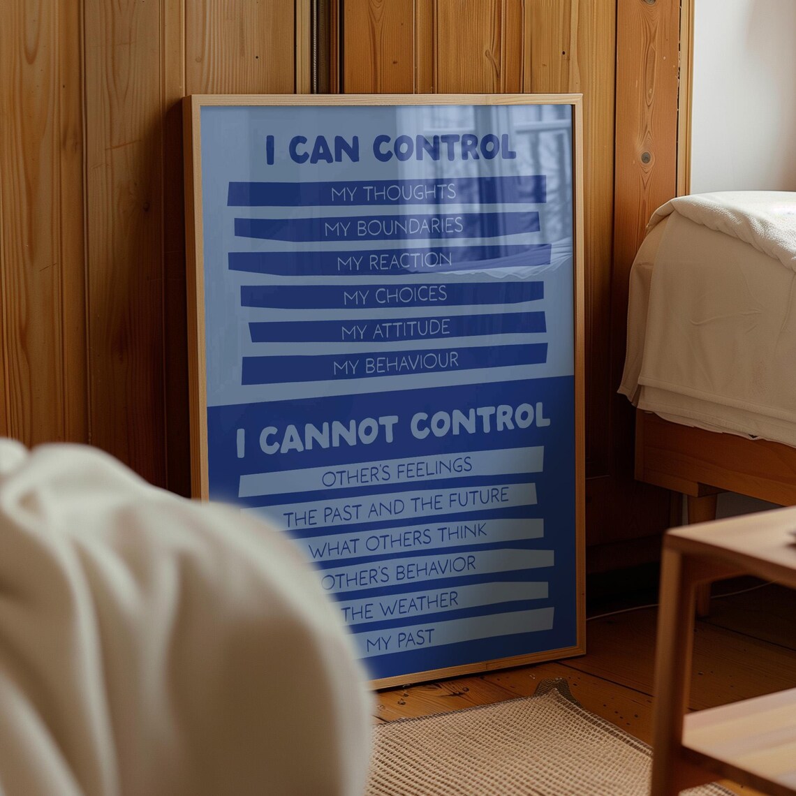 What I Can And Cannot Control Poster, Therapy Decor - Image 2