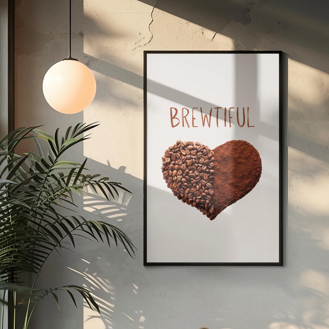 Brewtiful Coffee Decor, Kitchen Coffee Bar Art Print - Image 3