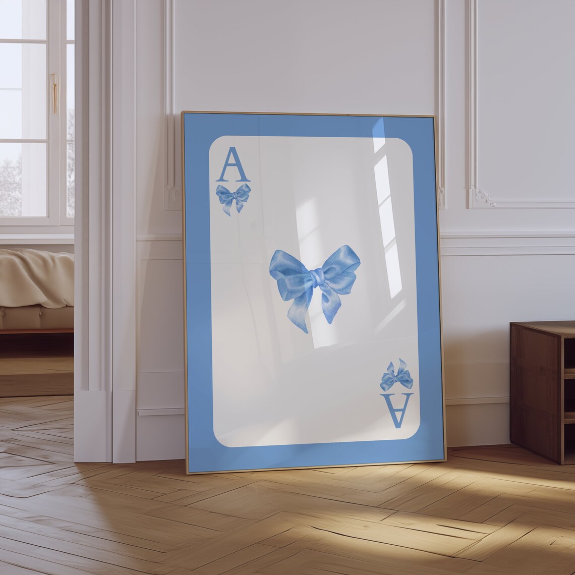Trendy Bow Wall Art, Coquette Aesthetic Art Print