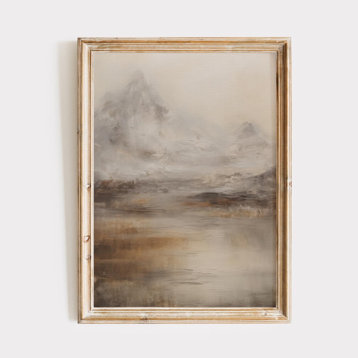 Moody Landscape Abstract Mountain Art Print