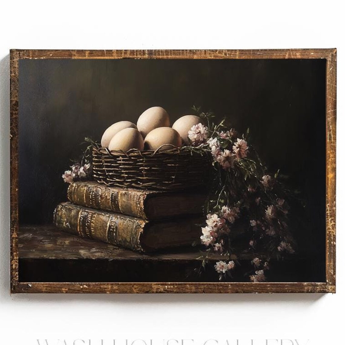 Moody Farmhouse Kitchen Art For Easter Decor