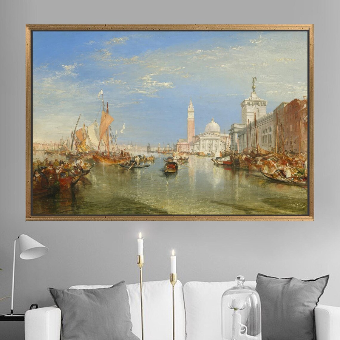 JMW Turner Venice Grand Canal Madonna della Salute Painting Poster